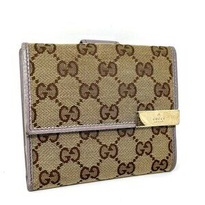 GUCCI: Canvas Compact Wallet